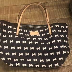 Kate Spade bow pattern tote